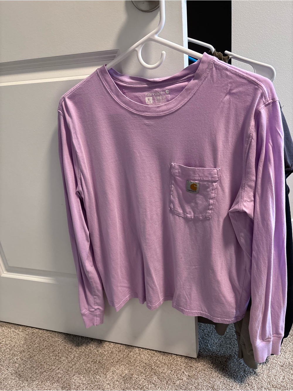 Carhartt women’s Long-Sleeve Pocket Tee - Lavender